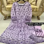Viral purple Color Banadora Maxi 3 Pc Digital Printed With Monar Duppata 2