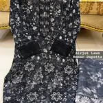 Black Colour Lawn 3 Pc Printed Stitched suit with monar Duppata Standard Size 2