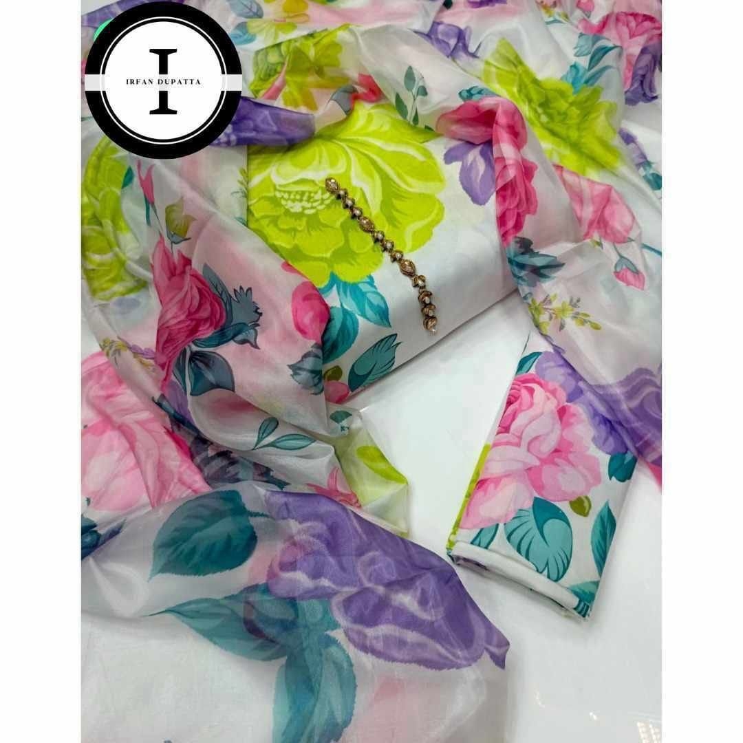 3 PICECE Suit Digital Printed For Girls alternate view
