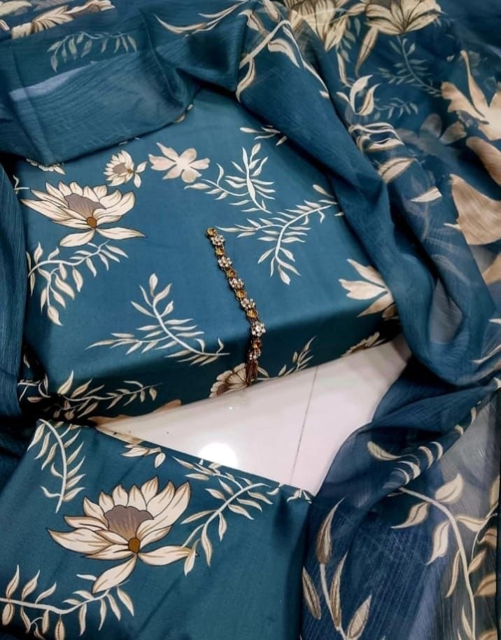 3 PICECE Suit Digital Printed For Girls alternate view