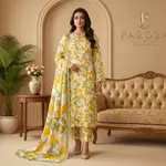 3 PIECE Suit Digital Printed For Girls 1