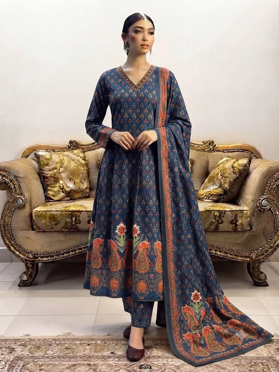 3pcs Frok Digital Print