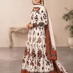FROCK 3pc : stitched Digital print 1