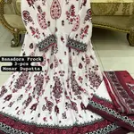 FROCK 3pc : stitched Digital print 2