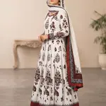 FROCK 3pc : stitched Digital print 1