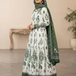 FROCK 3pc : stitched Digital print 1