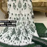 FROCK 3pc : stitched Digital print 2