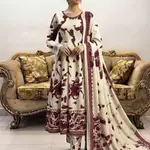 STITCHED MAXI-3PC FAROZA COLLECTION 1