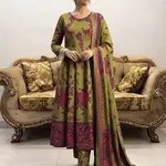 STITCHED MAXI-3PC FAROZA COLLECTION 1