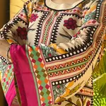 UNSTITCHED SUIT 3pcs 2