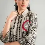 Printed suit unstitched 3pcs 1