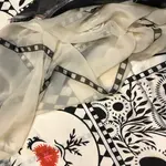 Printed suit unstitched 3pcs 4